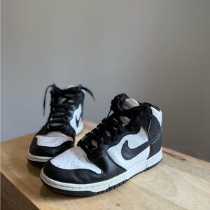 Nike panda high top dunks sneakers Womens 10